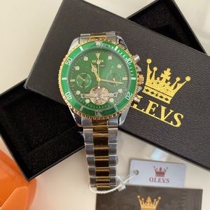 OLEVS 6605 Waterproof Luminous Male Mechanical Automatic Fashion Watc